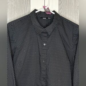 225. Apt. 9 Button Down Polka Dot Blouse XL